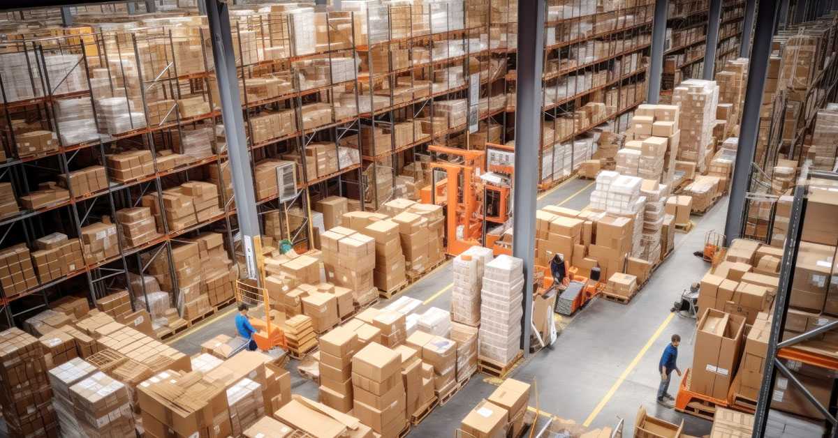 Product Liability, warehouse with products
